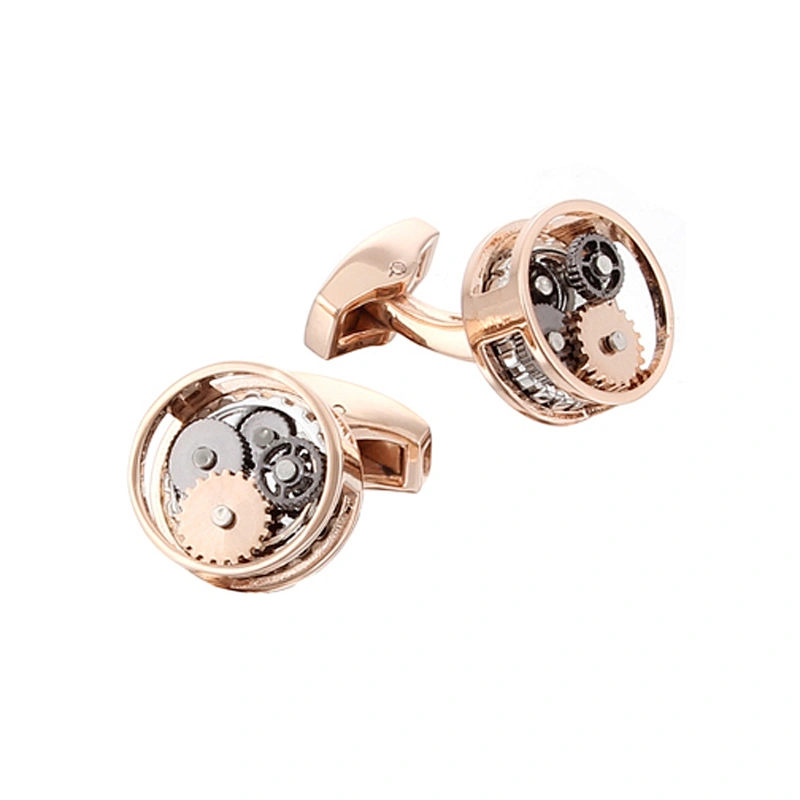 Men's personalized watch movement cufflinks