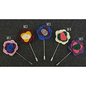 Custom Flower Lapel Pins Mens Suit Designer Channel Pins Brooches Men Popular Wedding Corsage Bracelet