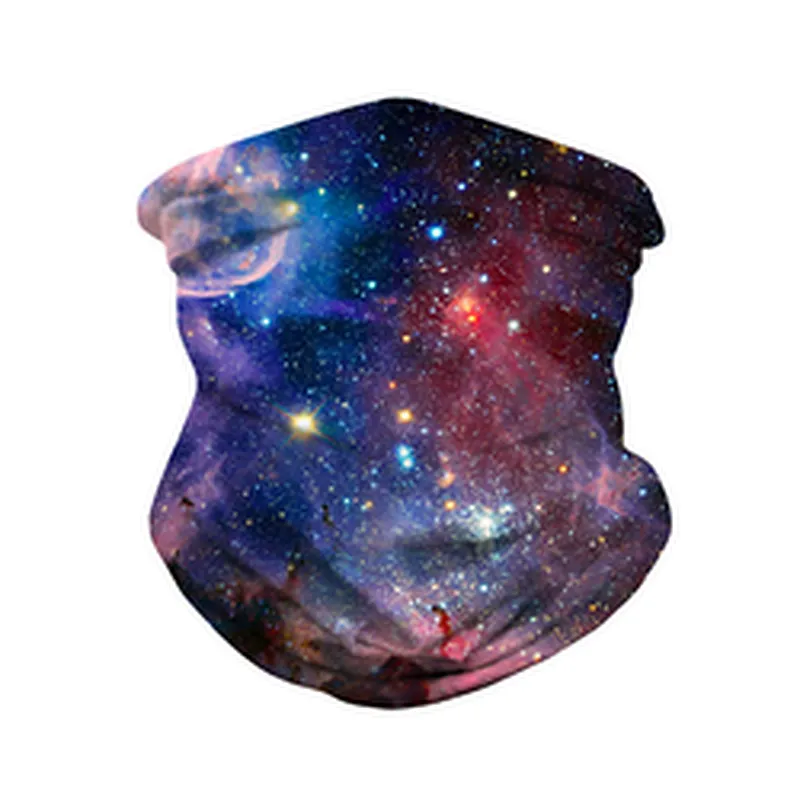 Fashion Multifunctional Seamless Printed Star Outdoor Cycling Protective Bandana Magic Scarf Neck Gaiter