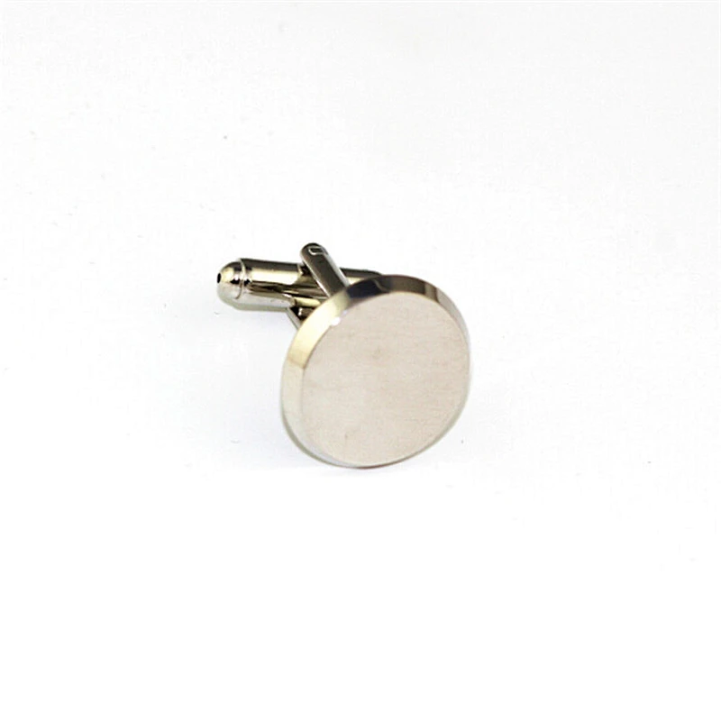 Newest attractive fashion design round blank cufflink