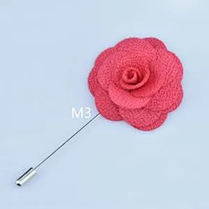 Custom Wedding Corsage Flower Fashionable Channel Brooch CC Brooch Pins Channel Graduation Lapel Pins For Suit Men
