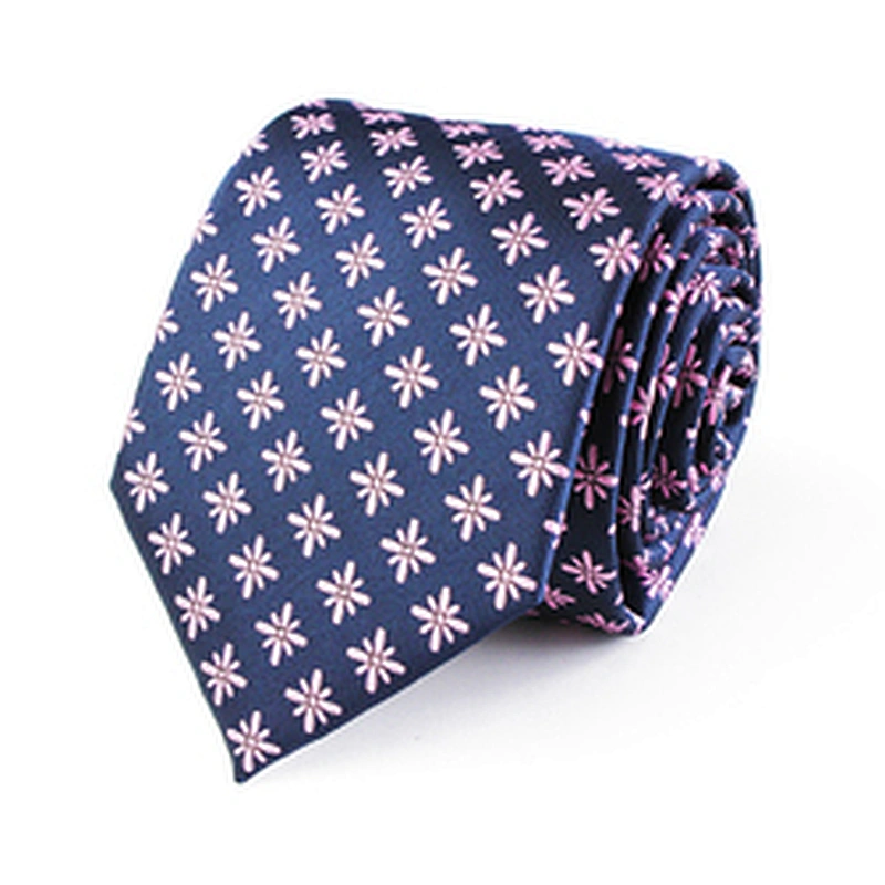 Custom Casual Fashionable Neck Tie Gift Set Polyester Ties Dot Jacquard Cravate Homme Men Necktie Ties For Men Italian