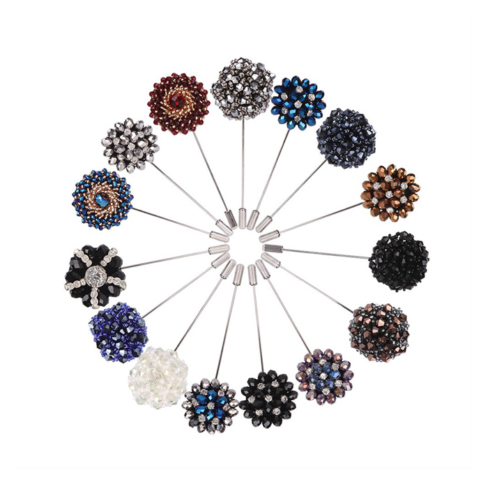 Groomsman Corsage Flower Fashionable Broches Pins Brooches Women Custom Lapel Pins For Suit Men