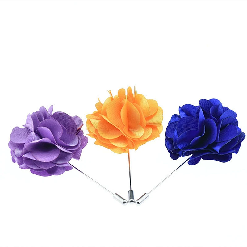 custom corsage flower lapel pin fashion womens brooch flower pin wholesale boutonniere flower wedding corsage