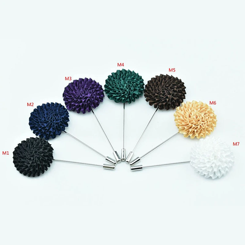 Designer flower brooch lapel pin Luxury groomsman corsage flower Custom lapel pins for suit men