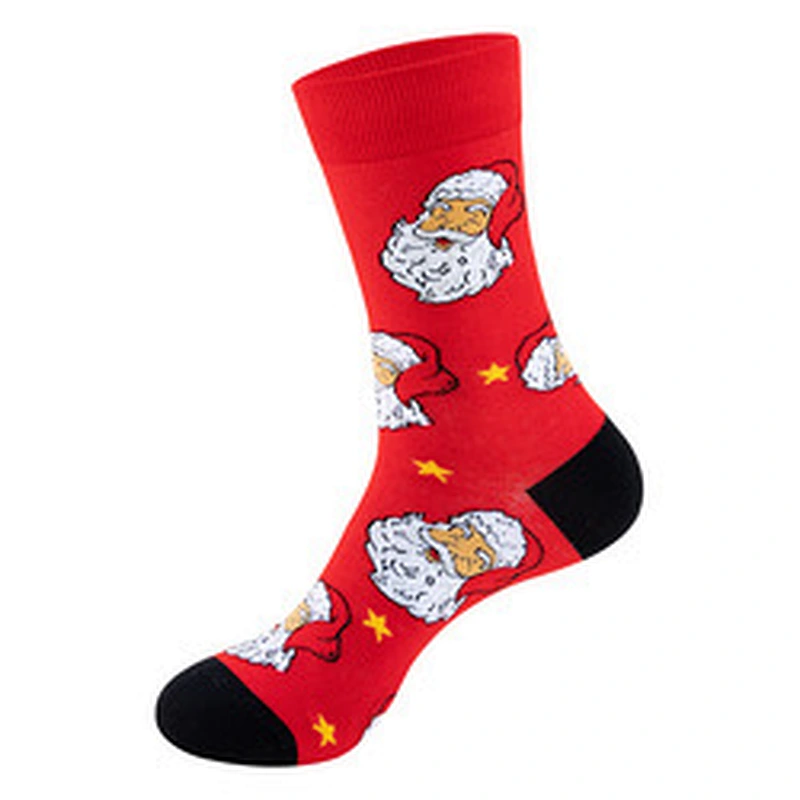 Wholesale Women Christmas socks Snowman Santa cartoon socks Unisex European and American style Christmas socks