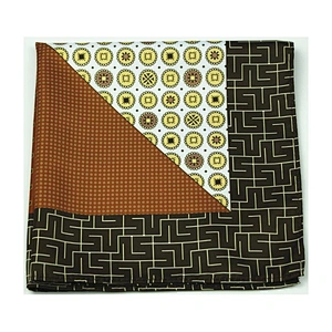 paisley handkerchief hand rolled four patterns with blue border pocket square for party DPS5382B