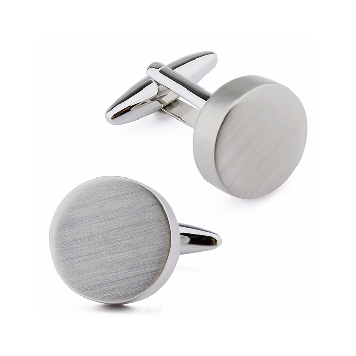 Newest attractive fashion design round blank cufflink