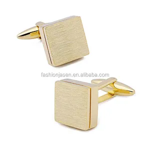 Custom Cufflinks Golden Luxury Cuff Links or Tie Clips Mens Jewelry Men's Brass Steel Plating Gift Box