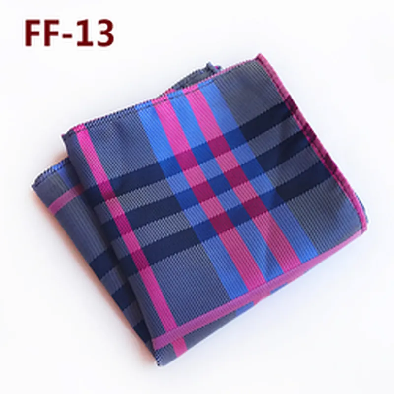 Striped Handkerchief Custom Print Soft Hanky For Men Jacquard Woven Pocket Squares For Men