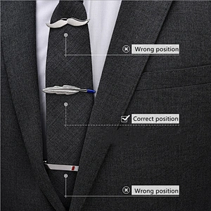 fancy tie pins for men sublimation tie tack clutch tie clips for men