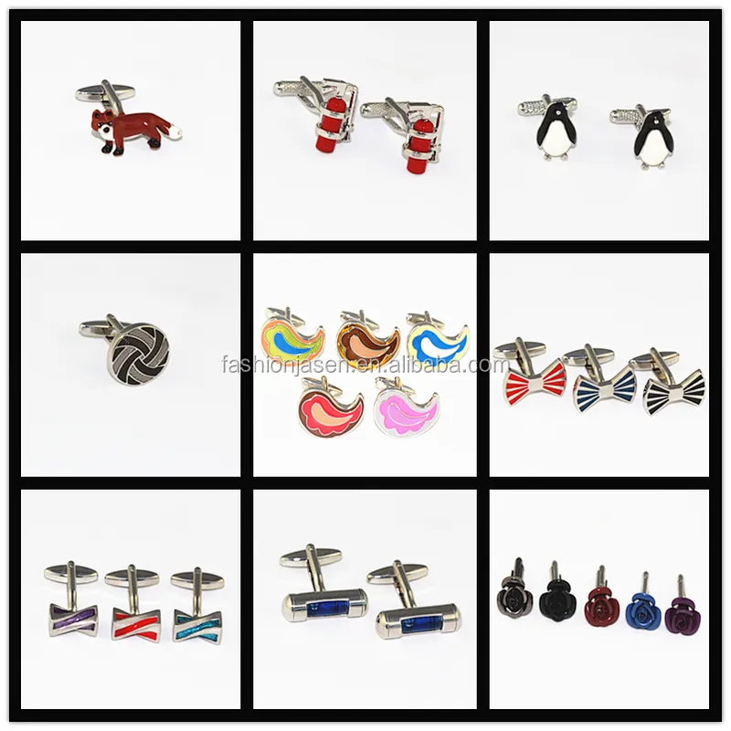 wholesale fashion brass metal Custom Cufflinks for mens shirts