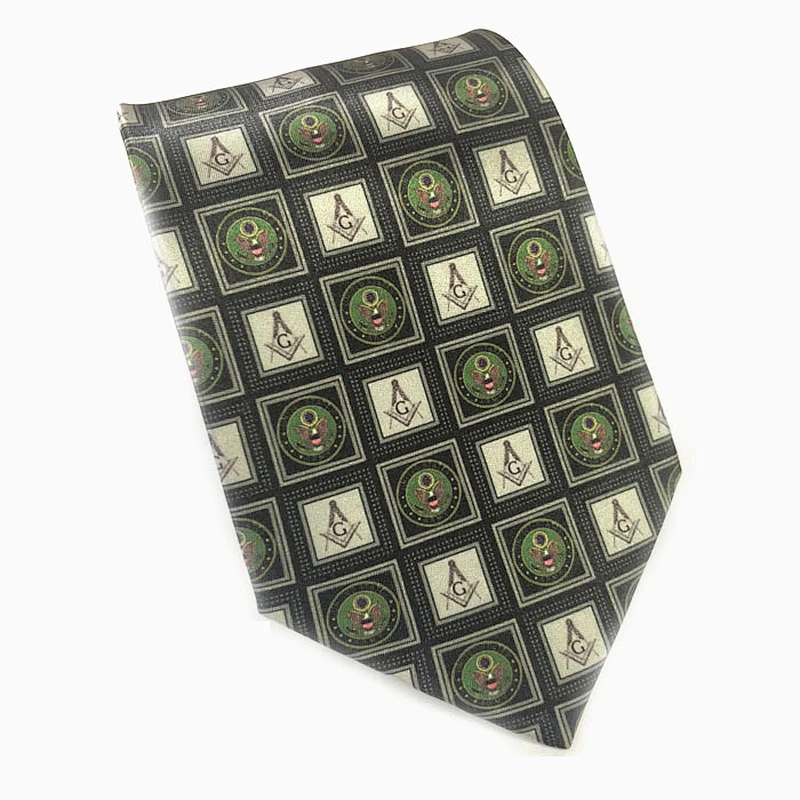 Famous Brand Corbatas Formal masonic tie Print Ties Men Custom Logo