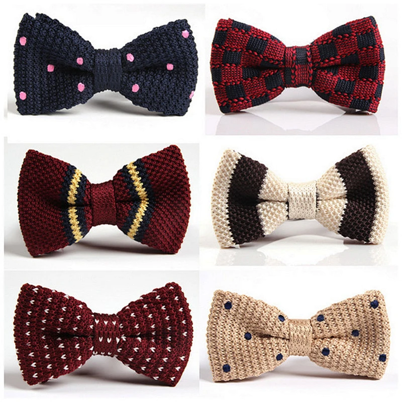 Fashion Silk knitted Bow tie Custom Bow Tie In Good Quality