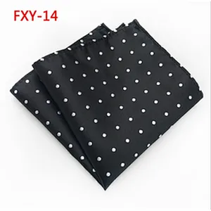 Customised Embroidery Luxury Hanky Pocket Square Dot Men's Handkerchief In Gift Box Einstecktuch panoletas