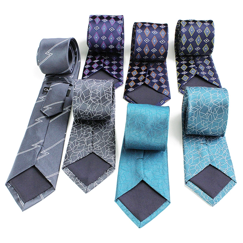 Designers Silk Ties Newest Fishion Corbatas Hombres Silk Woven Geometry Mens Ties Silk Box Set