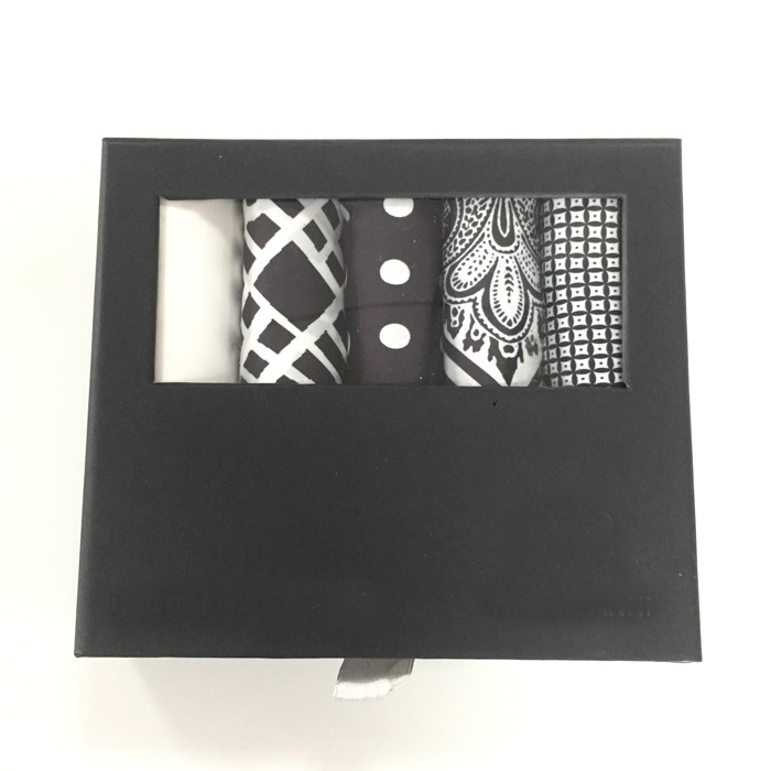 Wholesale High Quality Custom Handkerchief Gift Box Sets Men 100% Polyester/100%cotton/100%silk Custom Printed Logo
