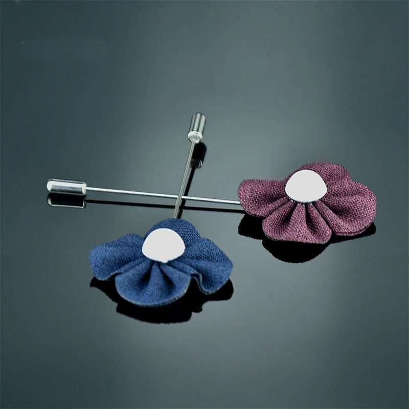 brooch lapel pin custom luxury groom boutonniere wedding wholesale flower lapel pins mens suit