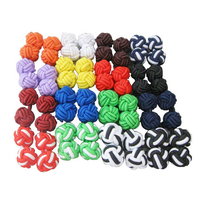 best selling handmade fabric knot cufflinks for shirts