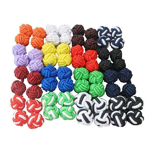 best selling handmade fabric knot cufflinks for shirts
