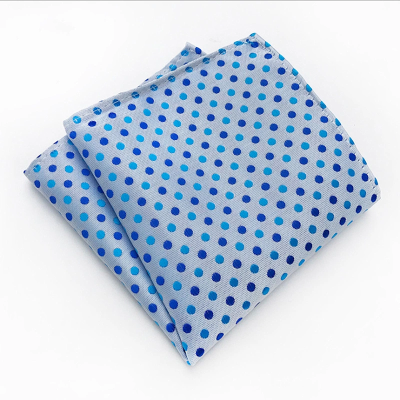 Luxury Einstecktuch panoletas Enbroidered Hanky Customised Pocket Square Dot Men's Handkerchief In Gift Box