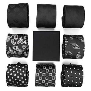 Custom Tie Luxury Mens Neck Tie Set Corbatas Por Mayoreo Paisley Polyester Ties For Men Italian