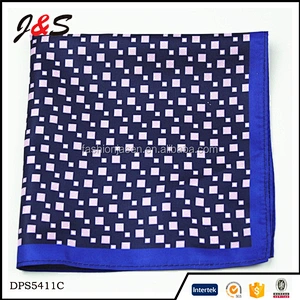 wholesale high quality custom pocket square 100 silk