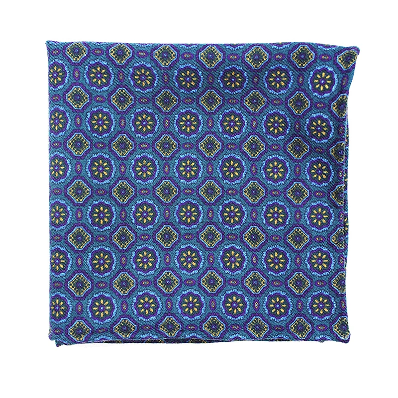 Linen Wool Pocket Square Wedding Pocket Square Printing Pocket Square for Men