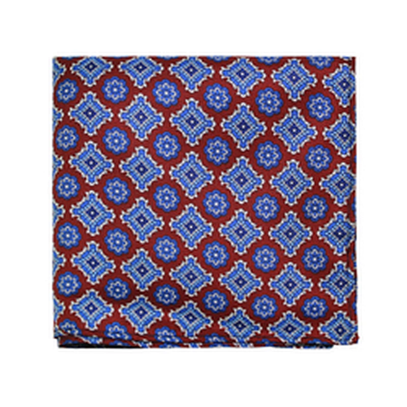 100% Silk Men's Printing Pocket Squares Handkerchief Business Gift