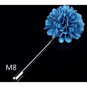Wholesale lapel flower pin Fashionable groom boutonniere wedding Custom lapel flower pins for suit men
