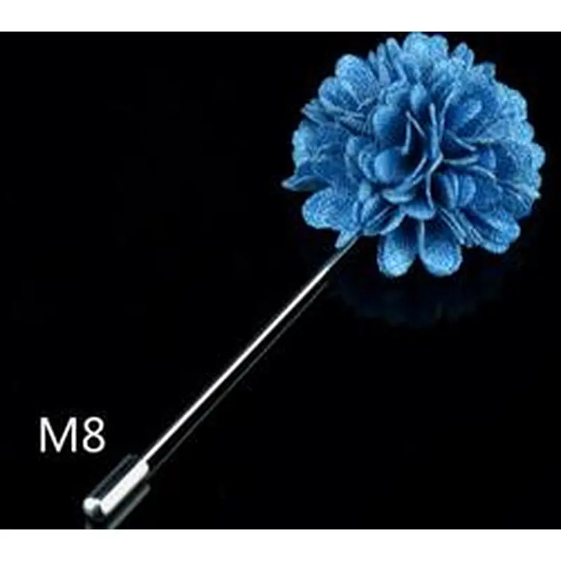 Wholesale lapel flower pin Fashionable groom boutonniere wedding Custom lapel flower pins for suit men