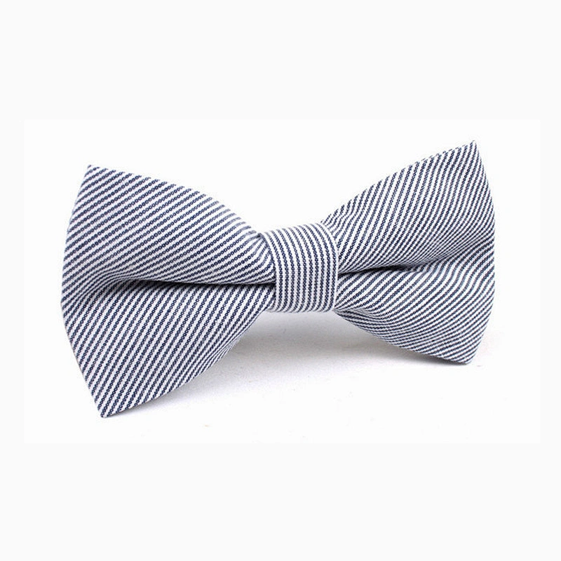 elegant men zebra slim stripes men bow tie cotton