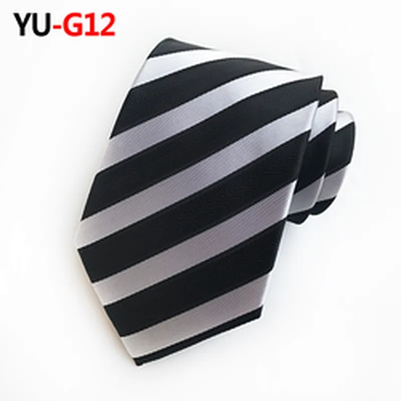 Stripe Neck Ties For Men Italian Luxury Necktie Mens Paisley Cravate Pour Homme Polyester Woven