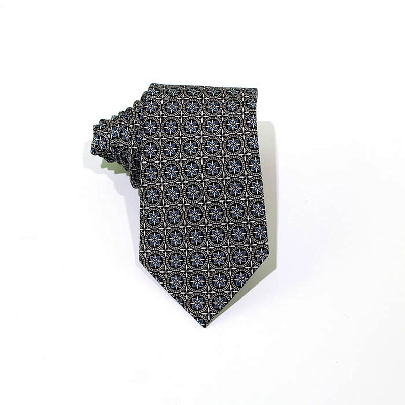 Luxury Necktie Woven Tie latest Design Wholesale Silk Stripe Jacquard Woven 100%silk
