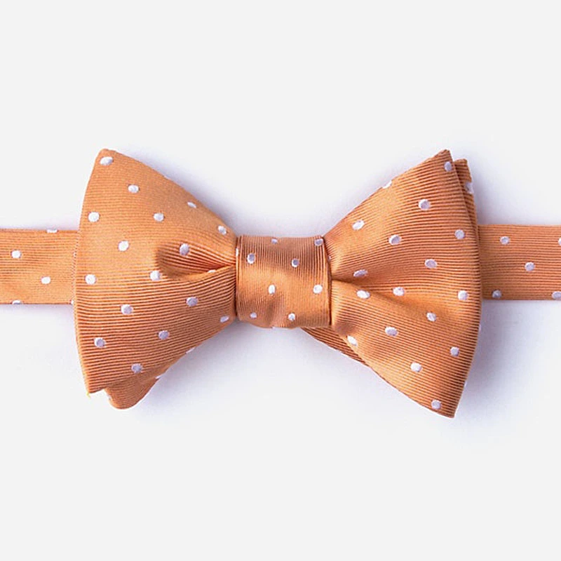 white dot bow and necktie set dark grey for mens