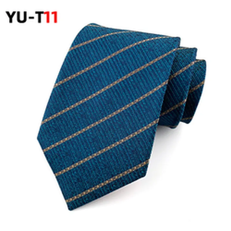 Casual Necktie Set Gift Box Custom Logo Fashion Striped Neck Ties For Men Polyester Jacquard Woven Corbatas Hombres