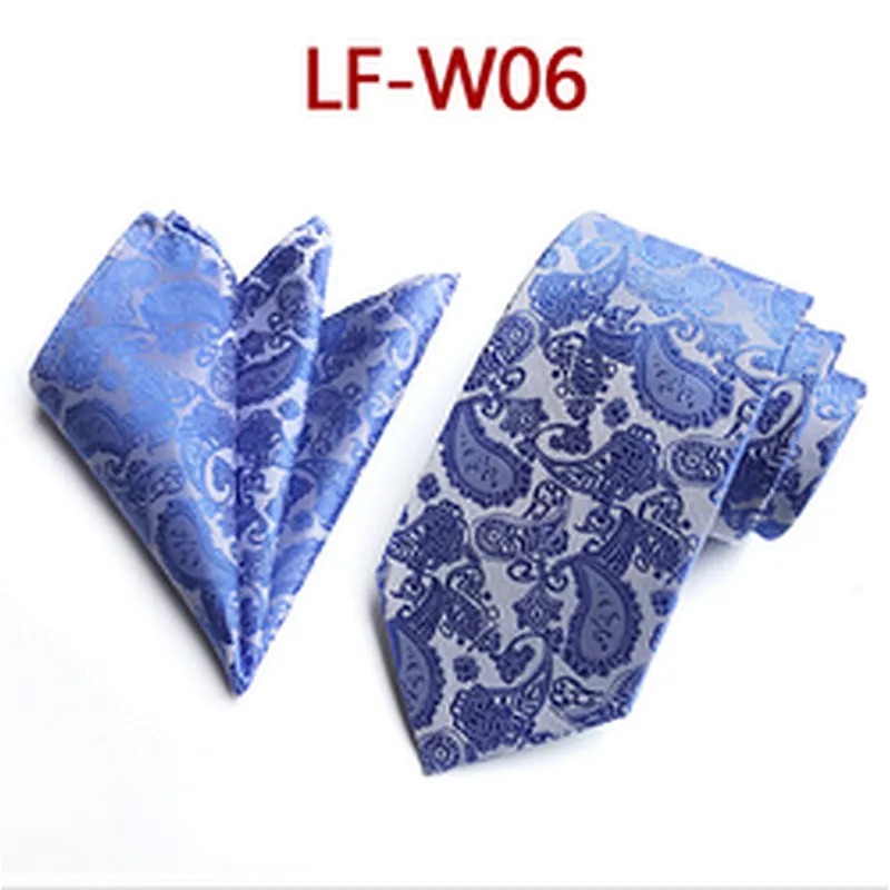Custom Men Ties and Hanky Set Casual Paisley Neckties with Pocket Square Wholesale Ensemble Cravate Mouchoirs