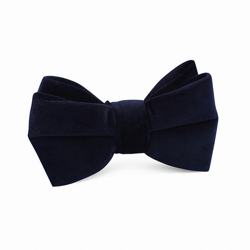 hot sale chinese classical black velvet bowtie for men