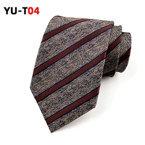 Casual Necktie Set Gift Box Custom Logo Fashion Striped Neck Ties For Men Polyester Jacquard Woven Corbatas Hombres