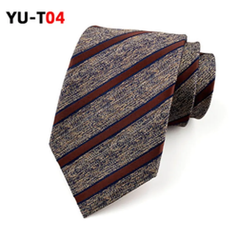 Casual Necktie Set Gift Box Custom Logo Fashion Striped Neck Ties For Men Polyester Jacquard Woven Corbatas Hombres