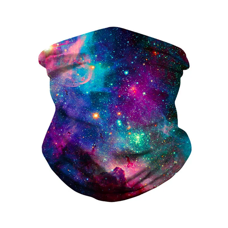 Fashion Multifunctional Seamless Printed Star Outdoor Cycling Protective Bandana Magic Scarf Neck Gaiter