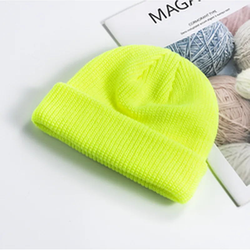 Cheap Fashion Beanie Winter Hats Knitted Cap Winter Plain Women'S Knitted Beanie Hats