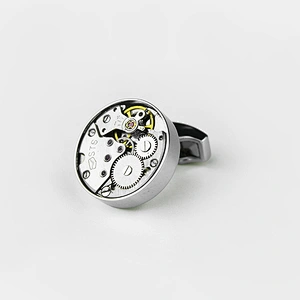 Wholesale Sublimation Cuff Links Men Cufflinks Custom Luxury Bouton Manchette Personalized Watch Cufflink Gift Boxes