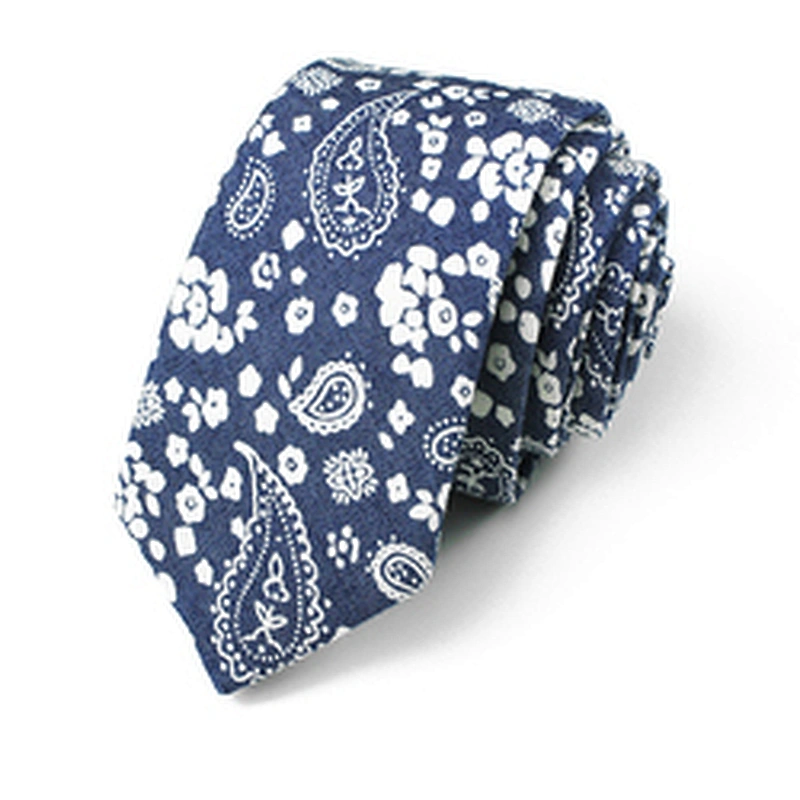 Wholesale Floral Ties Casual Cotton Ties Printed Tie Set Gift Box