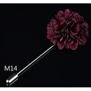 Wholesale lapel flower pin Fashionable groom boutonniere wedding Custom lapel flower pins for suit men