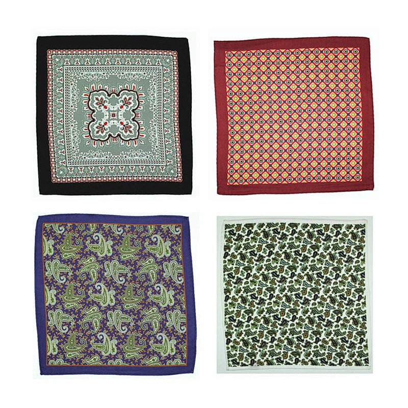 100% silk custom pocket square, silk pocket square