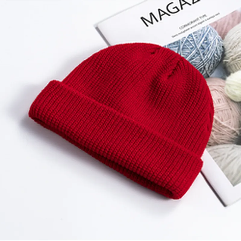 Cheap Fashion Beanie Winter Hats Knitted Cap Winter Plain Women'S Knitted Beanie Hats