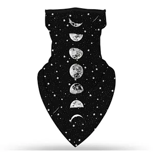 Bandana Custom Logo Multifunction Seamless Outdoor Cycling Sunshade Triangle Face Scarf Neck Gaiter With Ear Loop