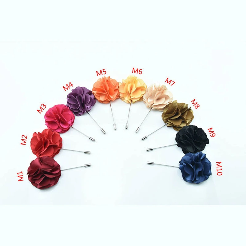 custom corsage flower lapel pin fashion womens brooch flower pin wholesale boutonniere flower wedding corsage