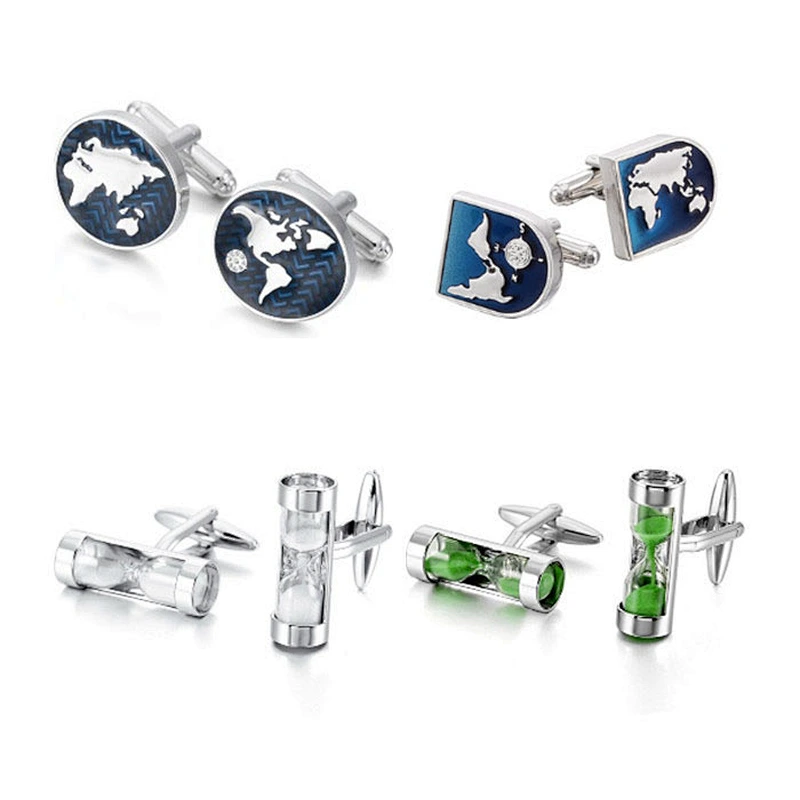 Custom Hot Sale Silver Jewelry Mens Cufflinks